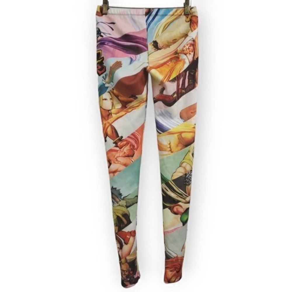 Capcom x UnderGirl Street Fighter V Women's Medium Leggings,‎ Chun Li, Ryu, Vega - Picture 2 of 3